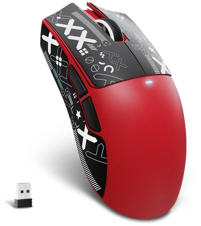 Main image of X11 SE Ultra-Light Wireless Gaming Mouse,Red&Sticker