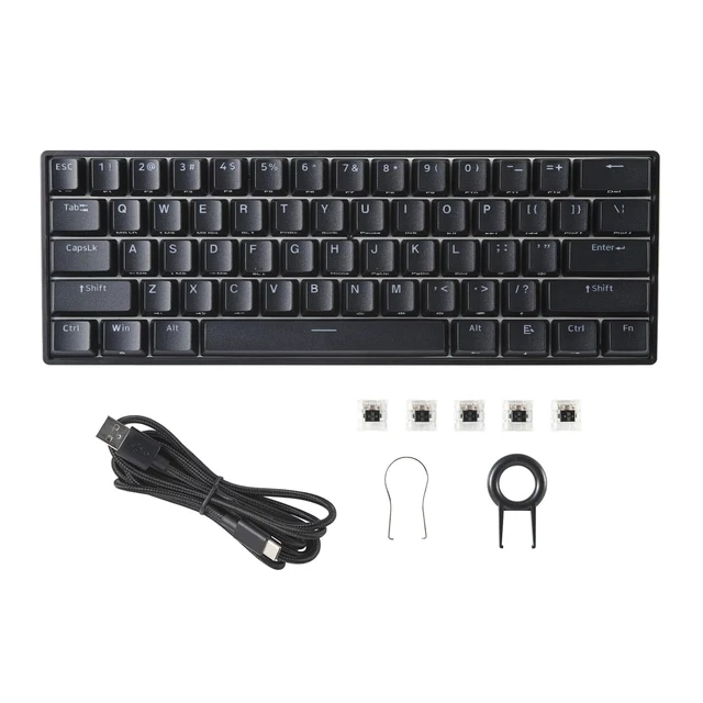 Alt view image 3 of 7 - S.T.R.I.K.E. 6 60 Percent Gaming Keyboard Mechanical Keyboard