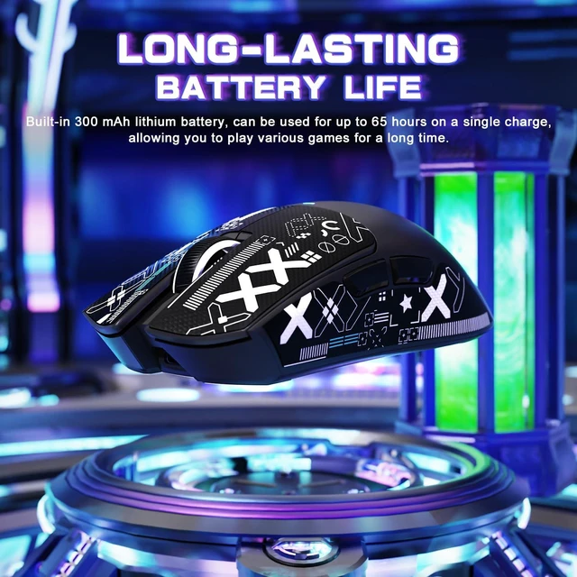 Alt view image 7 of 7 - X11 SE Ultra-Light Wireless Gaming Mouse,Black&Sticker