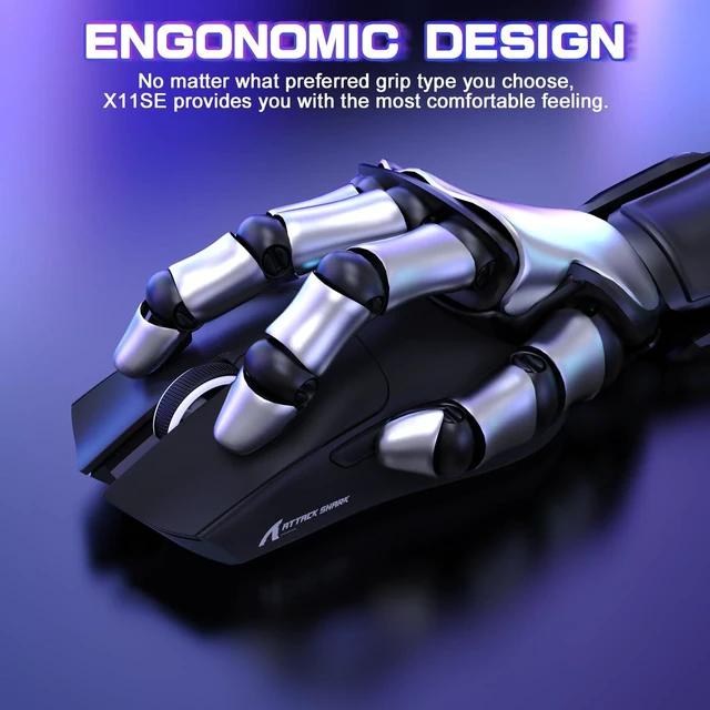 Alt view image 5 of 7 - X11 SE Ultra-Light Wireless Gaming Mouse, Black