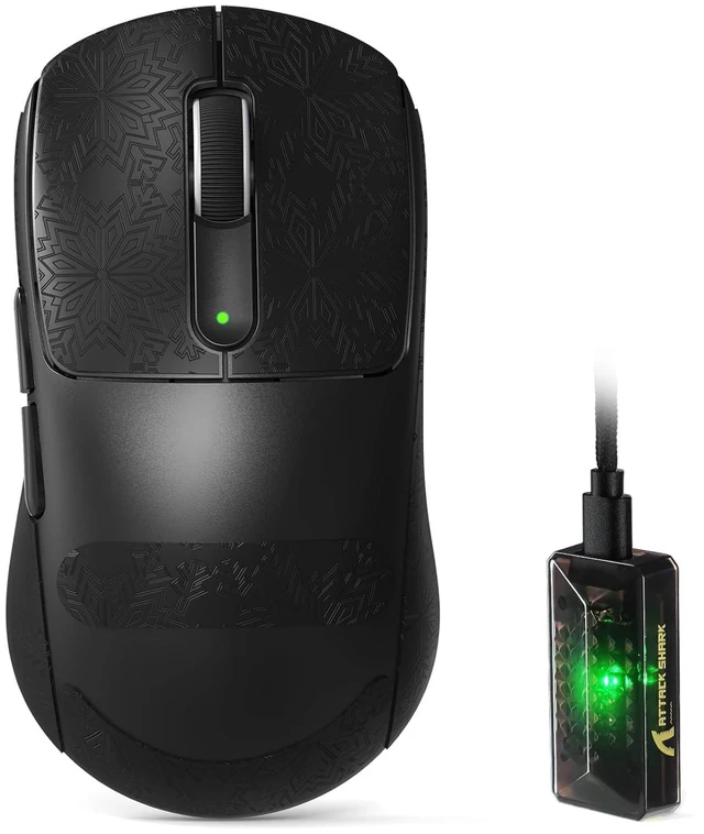 Main image of V5 Wireless Gaming Mouse with 42000 DPI -PAW3950 MAX Sensor -55g Ultra-Lightweight-Nordic 52840 MCU,Wired/BT/2.4GHz Wirelss Programmable Mouse for PC/Mac (Black Sticker)