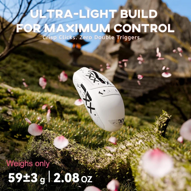 Alt view image 3 of 7 - G3 Wireless Gaming Mouse, White&Sticker
