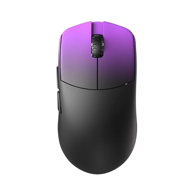 Alt view image 2 of 6 - Maya Champion Edition Wireless Gaming Mouse, Ultra-Lightweight 45g, Optical Switch, Golden TTC Dust-Proof Encoder, Pixart PAW 3950 IC, 8K Compatible, for Small Hand Users(Purple Shadow)