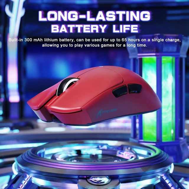 Alt view image 5 of 7 - X11 SE Ultra-Light Wireless Gaming Mouse, Red