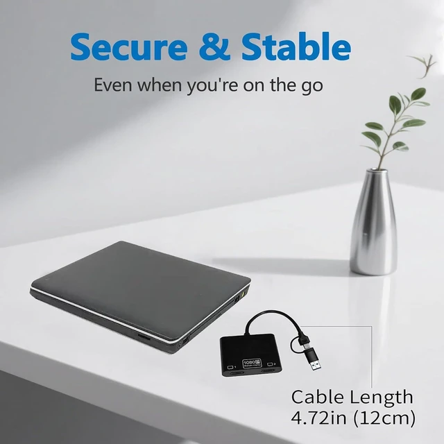 Alt view image 7 of 7 - USB to Dual HDMI Adapter, Type-A/USB C to HDMI Multiple Monitors Converter