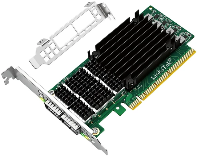 Main image of CX516A Dual 100Gb/s QSFP28 Ports Intelligent RDMA Ethernet Adapter for Web 2.0, Cloud and Storage Servers, Mellanox ConnectX-5 EX MT28808A0 Ethernet Controller, 2X 100GbE PCIE Gen 4.0 x16 NIC Card