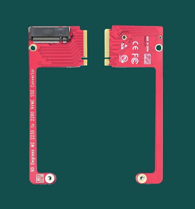 Alt view image 5 of 7 - ASC-3080 NVME SSD Convertor for ROG Ally Gaming Handheld, Expand M2 2230 Type SSD to M2 2280 Type SSD with 90 Degree Conversion for ROG Ally Gaming Handheld