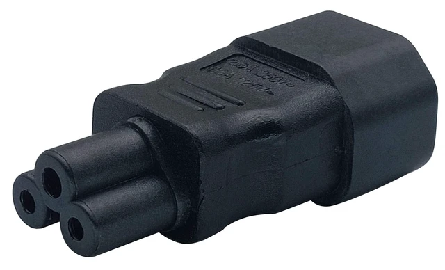 Alt view image 6 of 7 - IEC 320 C14 to C5 AC Adapter, 10A 125V IEC 3Pole Male to Mickey Mouse 3Pole Female Power Adapter,C5 to C14 AC Converter for Mickey Mouse Laptop Receptacle Converter (2 Pack-C5 to C14)