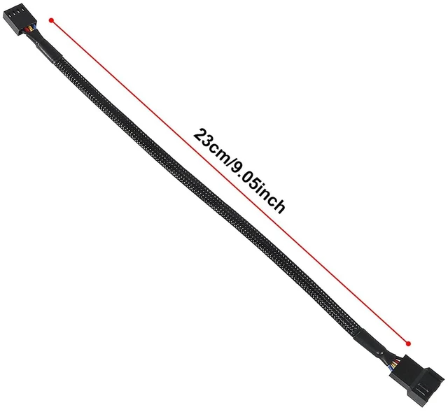 Alt view image 2 of 7 - 2 PCS 10" 4 Pin Fan Extension Power Cable for PWM Fan, Computer ATX Case