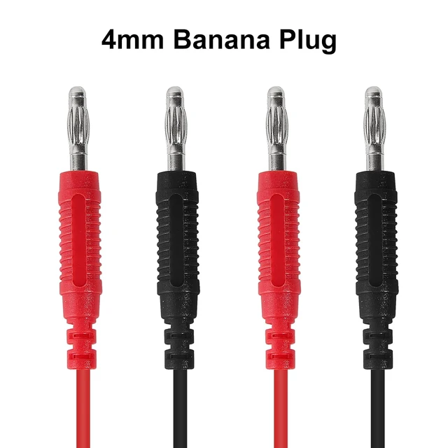 Alt view image 4 of 7 - 8PCS Banana Plug Alligator Clip Pure Copper Fork Test Lead, 3.3 ft Multimeter Flexible Test Lead Wire Cable for Electrical Testing 1000V/15A
