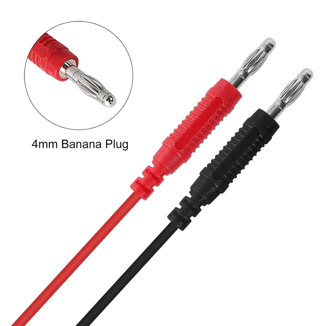 Alt view image 3 of 7 - 8PCS Banana Plug Alligator Clip Pure Copper Fork Test Lead, 3.3 ft Multimeter Flexible Test Lead Wire Cable for Electrical Testing 1000V/15A