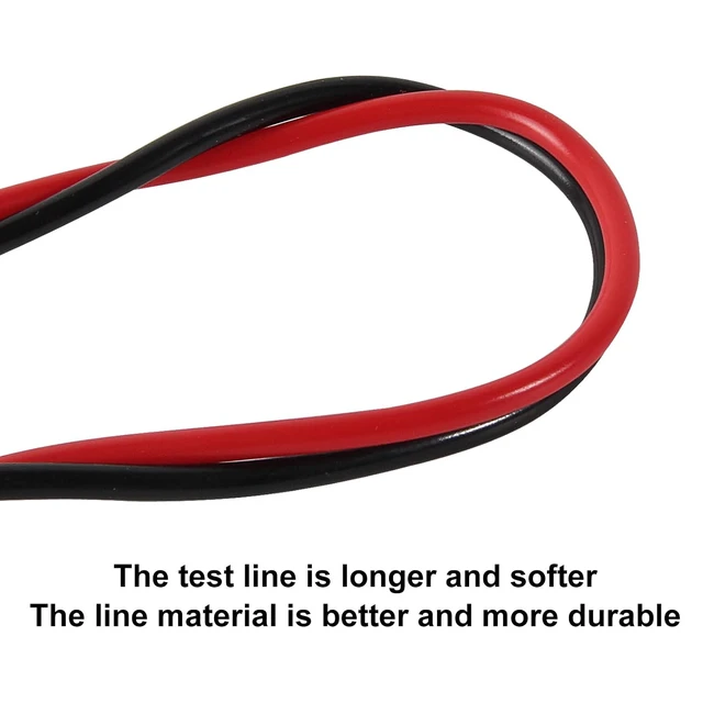 Alt view image 5 of 7 - 8PCS Banana Plug Alligator Clip Pure Copper Fork Test Lead, 3.3 ft Multimeter Flexible Test Lead Wire Cable for Electrical Testing 1000V/15A
