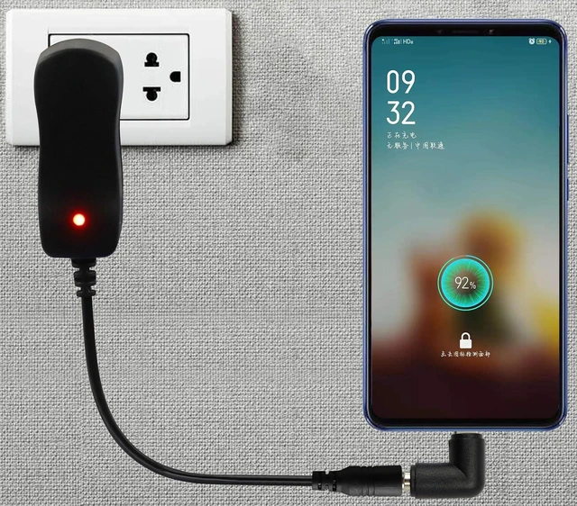 Alt view image 6 of 7 - 90 Degree Type C USB Male to DC 5.5x2.1mm Female Connector DC Barrel Jack Power Adapter for Type C USB Charging Device (2Pack)