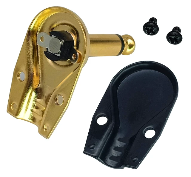 Alt view image 7 of 7 - 90 Degree 6.35MM Adapter Golden Plated Right Angle 6.35mm 1/4 Inch TS Mono Male Flat Pancake Style Plugs Connectors for Speaker,Patch Cable,Guitar.(4 Pack)
