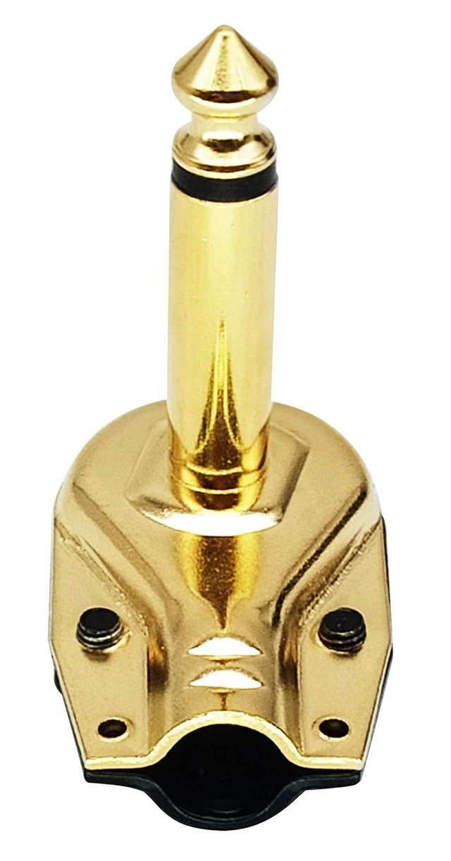 Alt view image 5 of 7 - 90 Degree 6.35MM Adapter Golden Plated Right Angle 6.35mm 1/4 Inch TS Mono Male Flat Pancake Style Plugs Connectors for Speaker,Patch Cable,Guitar.(4 Pack)