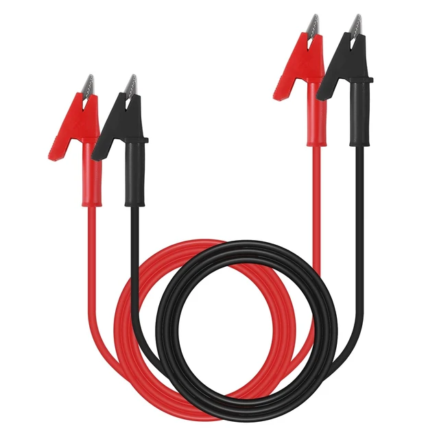 Alt view image 2 of 7 - 6PCS Dual-Ended Alligator Clip Test Leads,15A Test Lead Wire Cable with Insulators Clips,Test Flexible Cable with Protective Jack Copper Clamps for Electrical Testing 3.3 ft/1m