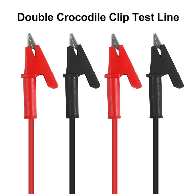 Alt view image 5 of 7 - 6PCS Dual-Ended Alligator Clip Test Leads,15A Test Lead Wire Cable with Insulators Clips,Test Flexible Cable with Protective Jack Copper Clamps for Electrical Testing 3.3 ft/1m