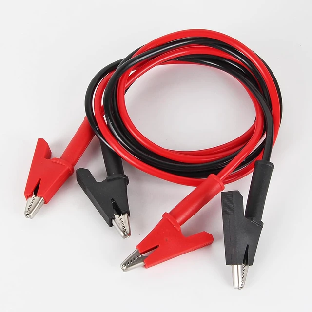 Alt view image 7 of 7 - 6PCS Dual-Ended Alligator Clip Test Leads,15A Test Lead Wire Cable with Insulators Clips,Test Flexible Cable with Protective Jack Copper Clamps for Electrical Testing 3.3 ft/1m