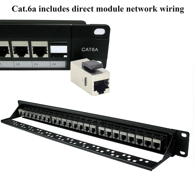 Alt view image 6 of 7 - CAT6A RJ45 Keystone Coupler Shielded, RJ45 Keystone Jack Inline Coupler Female to Female 10Gbps Cat6-A Inline Keystone Jacks for Wall Plate & Patch Panel, Ethernet Coupler (6-Pack/CAT6A)