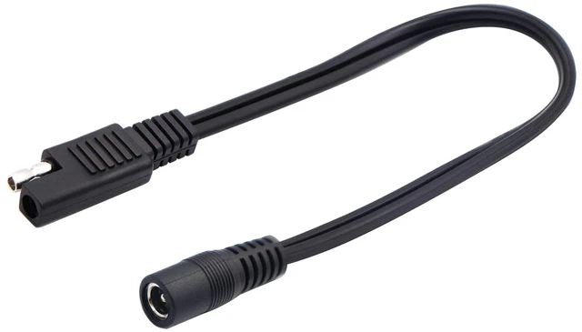 Main image of DC to SAE Connectors Cable SAE Plug to DC 5.5mm x 2.1mm Female Adapters Cables for RV Solar Panel Solar Battery Panels Connect Cables(30cm/12inch)