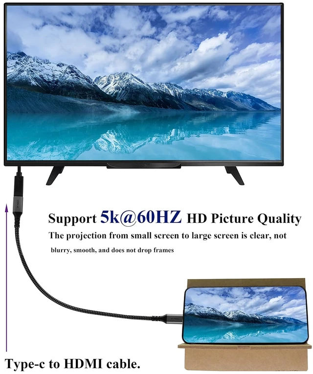 Alt view image 6 of 7 - Thunderbolt 3 Cable TB3 USB4 USB-C Male Extension Cable 40Gbps &100W Fast Charging Supports Single 5K 60Hz or Dual 4K 60Hz Monitor Compatible for Type-C MacBooks,Dell,Hub,Docking(0.6m/2ft)