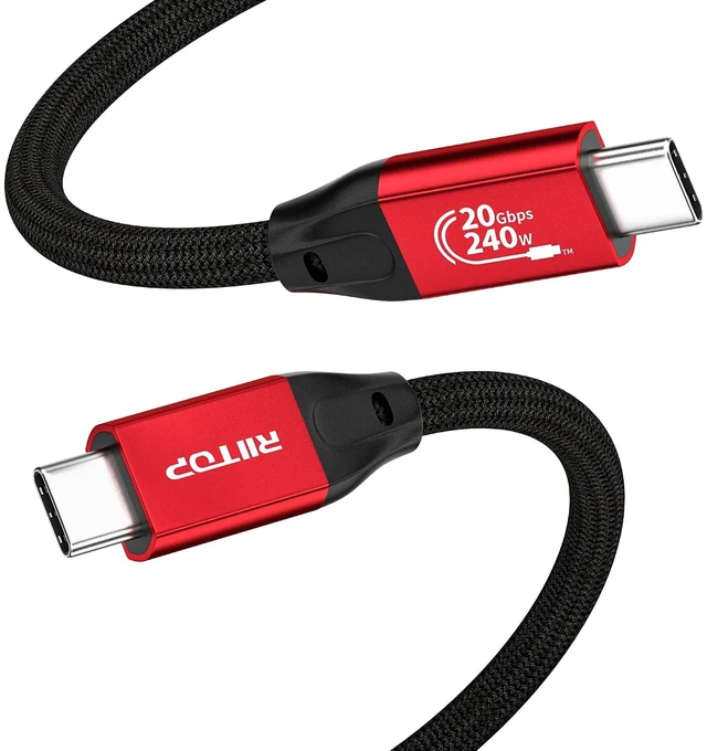 Main image of 20Gbps USB C to C Long Cable 16.4FT, USB 3.2 Gen 2x2 Cable 240W PD