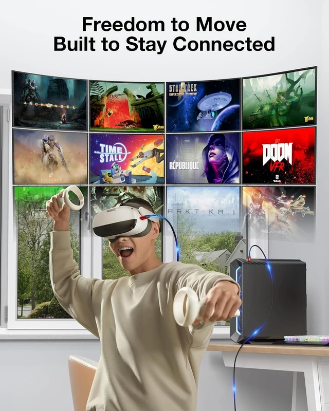 Alt view image 7 of 7 - 20Gbps USB C to C Long Cable 16.4FT, USB 3.2 Gen 2x2 Cable 240W PD