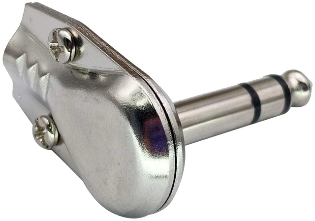 Alt view image 4 of 7 - Right Angle 6.35MM Adapter Golden Plated 90 Degree 3 Pole 6.35mm 1/4 Inch Stereo TRS Male Flat Pancake Style Plugs Connectors for Speaker,Patch Cable,Guitar(4 Pack/3 Pole)