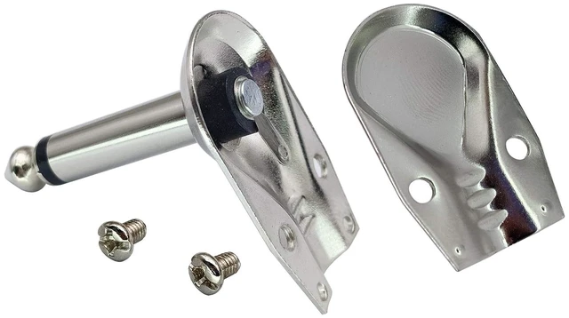 Alt view image 7 of 7 - 90 Degree 6.35MM Adapter Golden Plated Right Angle 6.35mm 1/4 Inch TS Mono Male Flat Pancake Style Plugs Connectors for Speaker,Patch Cable,Guitar.(4 Pack/2 Pole)