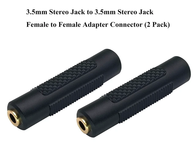 Alt view image 5 of 7 - 3.5mm Headphone Adapter, 4 Poles 1/8'' Female to Female Aux TRRS Stereo Audio Connector for Earphone, Headset, Smartphone, Laptop, Tablets, MP3 Player (2Pack)