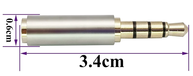Alt view image 2 of 7 - 3.5mm Headphone Adapter 4-Pole Male to 2.5mm Female Jack Stereo Audio Converter Metal Shell for Headset, Earphone, Microphone (2 Pack-2.5 to 3.5mm F/M)