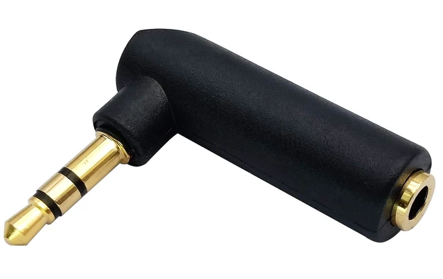 Alt view image 6 of 7 - 3.5mm Jack Adapter 90 Degree Right Angled 3 Poles 3.5mm TRS Audio Stereo Male to Female Connector Extension Adapter(2 Pack/3 Pole)
