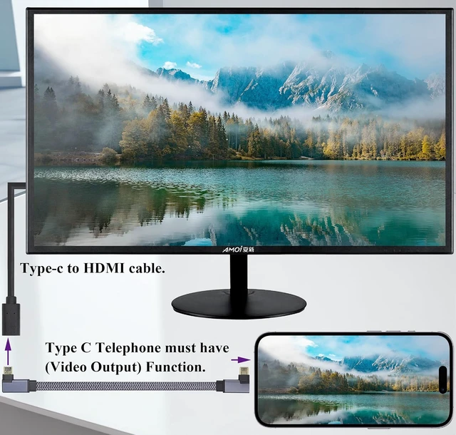 Alt view image 7 of 7 - Flat Short Right Angled USB C to USB C Cable, 90 Degree 10Gbps 4K@60Hz PD 60W USB 3.1 Gen2 Male to Male Charging Cord,USB 3.1 Type-C Cable for Tablet, Phone and More Type-C Devices(0.3M-M/M)