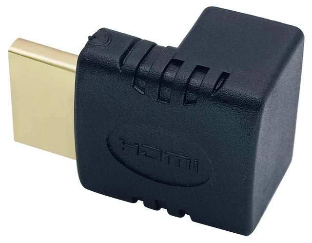 Alt view image 4 of 7 - 270 Degree HDMI Adapter Right Angle Gold Plated 19 Pin HDMI Male to Female Coupler Connector for 3D and 4K Ultra HD TV Stick HDMI Cable Extension Converter(2 Pack-Down)