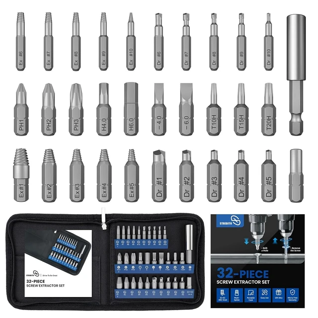 Alt view image 2 of 7 - Screw Extractor Set and 55 in 1 Precision Screwdriver Set Bundle, Damaged Screw Remover Kit with Compact Small Screwdriver Repair Tool Kit for Electronics, Laptop, Phone, Furniture, Bike and