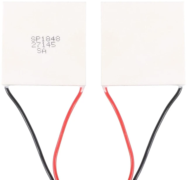 Alt view image 3 of 6 - 6PCS SP1848-27145 Peltier TEG Module Heatsink Semiconductor Thermoelectric Generator Cooler Cooling Power Plate Module 40 x 40 mm 150