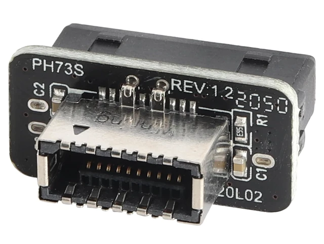 Main image of 1Pack USB 3.0 19 Pin Header to USB 3.1 Type-E 20 Pin Header Front Panel Adapter USB 3.0 19 Pin Female to 20 pin Type E 3.1 Female Front Panel Header Connector for Computer Motherboard (19Pin)