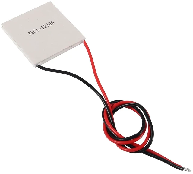 Alt view image 4 of 5 - 6PCS TEC1-12706 Semiconductor Refrigeration Tablets TEC1-12706 12V 6A Heatsink Thermoelectric Cooler Cooling Peltier Plate Module 40x40MM