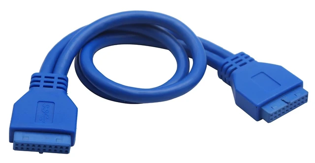 Alt view image 5 of 6 - USB 3.0 Motherboard Header Cable Hi-Speed 20 Pin Female to Female Motherboard Header Adapter Extender Cable (30cm/12inch-F/F)