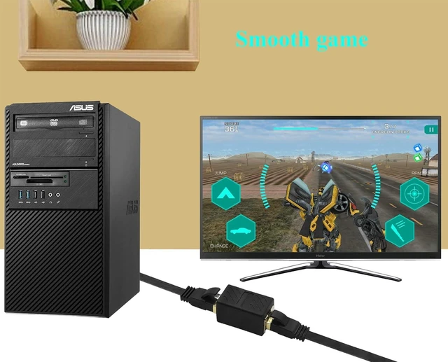 Alt view image 6 of 7 - RJ45 Cat6 Adapter Ethernet Cable Extender Cat6 Female to Female Inline Network Cable Coupler Cat6 Cat5 Cat5e Ethernet Coupler Adapter (Black-10Pack)
