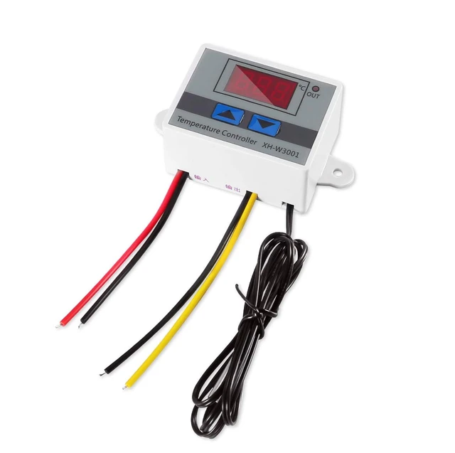 Main image of Digital LED Temperature Controller Module, XH-W3001 Mini Thermostat Switch with Waterproof Sensor Probe, Programmable -50 to 110 Degree Heating Cooling Thermostat( 24V )