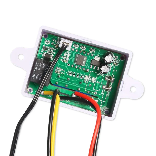 Alt view image 2 of 5 - Digital LED Temperature Controller Module, XH-W3001 Mini Thermostat Switch with Waterproof Sensor Probe, Programmable -50 to 110 Degree Heating Cooling Thermostat( 24V )