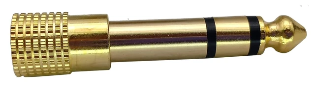 Alt view image 5 of 7 - 1/4 to 3.5mm Headphones Adapter, Gold-Plated 6.35mm (1/4 inch) Male to 3.5mm (1/8 inch) Female Stereo Audio Converter for Amplifiers, Guitar, Home Theater Devices, or Mixing Console(5 Pack)