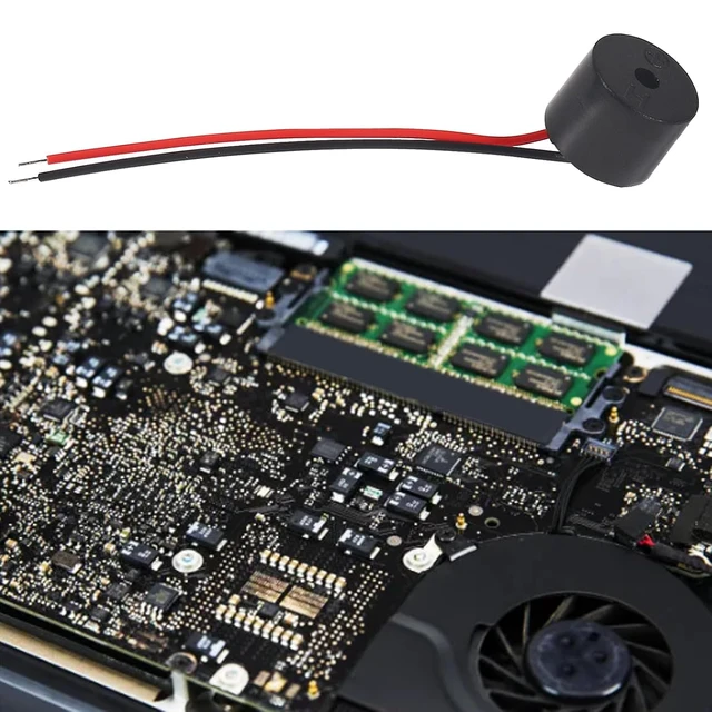 Alt view image 5 of 6 - 10PCS Buzzer DC 3-12V Wired Connector Active Electronic Buzzer 85dB5V
