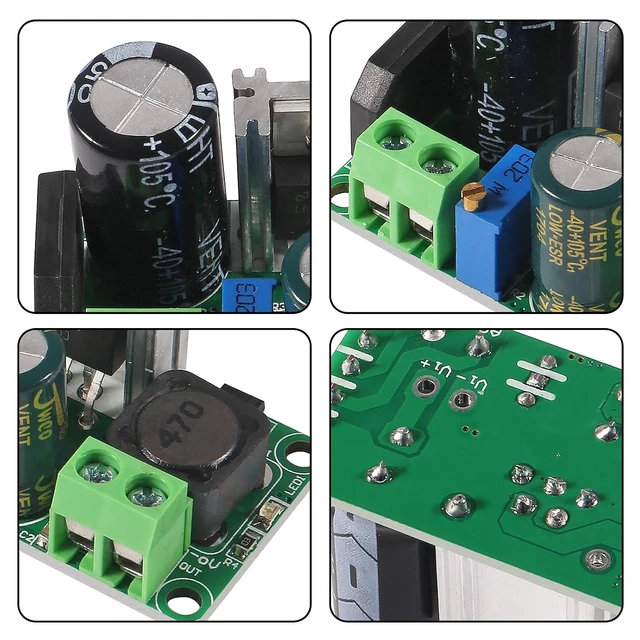 Alt view image 5 of 7 - 2PCS 3.3V 5V 6V 9V 12V 24V Mini AC DC to DC Buck Step Down Adjustable Volt Converter