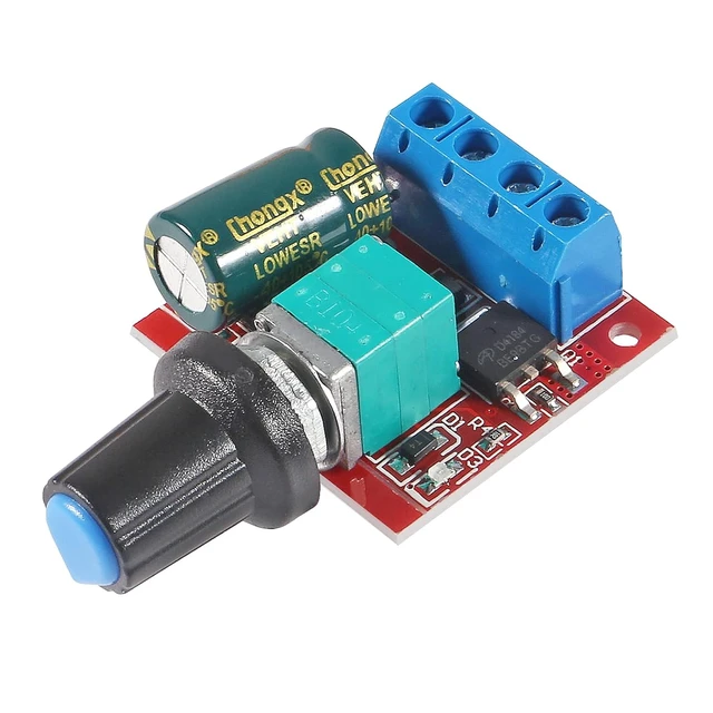 Alt view image 3 of 6 - 10 pcs DC Motor PWM Speed Controller 3V 6V 12V 24V 35V Speed Control Switch Mini LED Dimmer 5A 90W