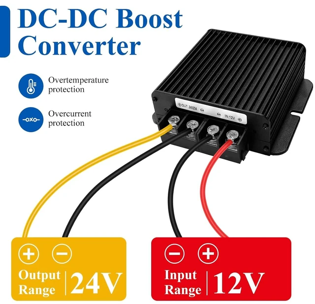 Alt view image 2 of 7 - 600W DC-DC 24V 25A Buck Converter 12V Step Down to 24V Converter