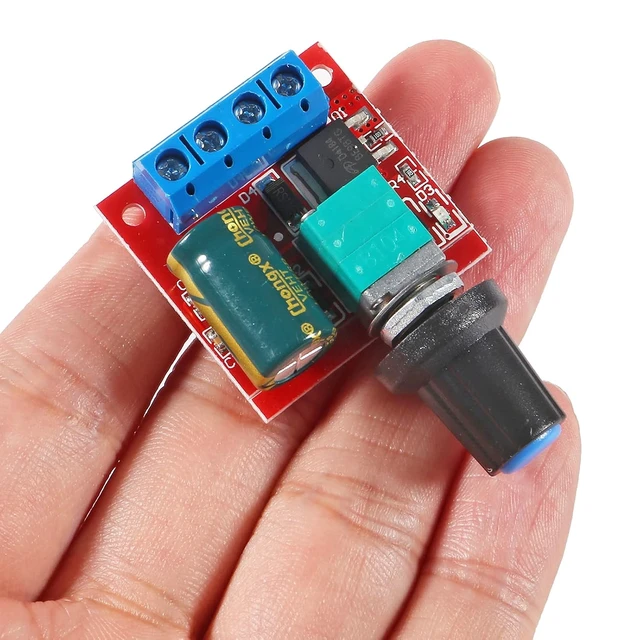 Alt view image 6 of 6 - 10 pcs DC Motor PWM Speed Controller 3V 6V 12V 24V 35V Speed Control Switch Mini LED Dimmer 5A 90W
