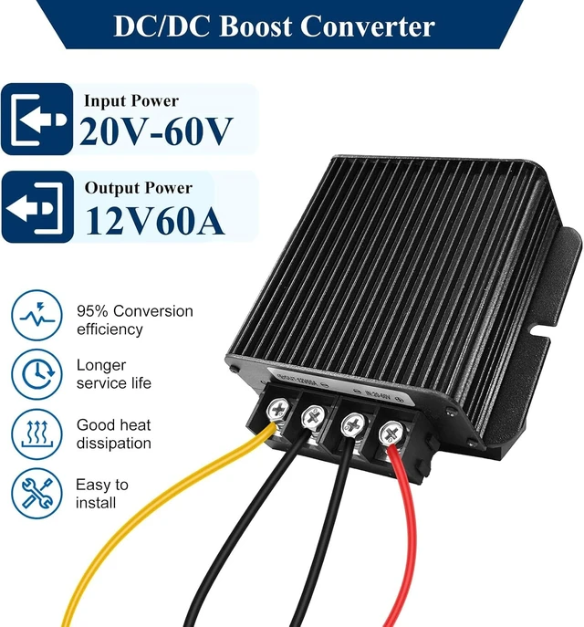 Alt view image 2 of 7 - 720W DC-DC 12V 60A Buck Converter 20-60V Step-Down to 12V Converter