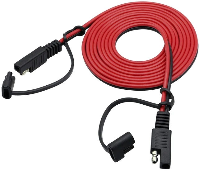 Main image of SAE Extension Cable 16 AWG SAE to SAE Wire Harness DC Power Automotive Extension Cord Quick Connect/Disconnect Snap Action Cable for Motorcycle CarsCamp Trailer Solar Panels(2.4m/7.8ft)